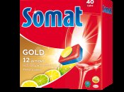 Nová varianta prémiových multifunkčních tablet a gelů do myčky je Somat GOLD Lemon & Lime